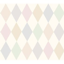 cole & son - carta da parati punchinello (pastel pink)