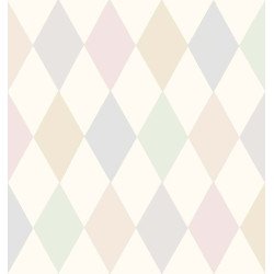 cole & son - wallpaper punchinello (pastel pink) 