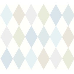 cole & son - carta da parati punchinello (pastel blue)