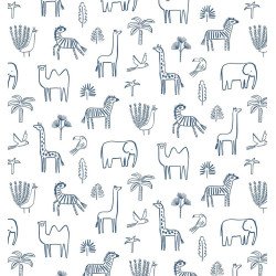 HARLEQUIN carta da parati funky jungle blu navy