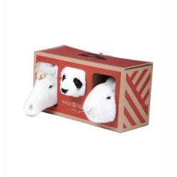 WILD & SOFT lovely box set of 3 mini head (unicorn/panda/bunny) 