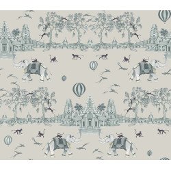 AILANTO DESIGN carta da parati angkor wat (serene green)