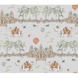 AILANTO DESIGN carta da parati angkor wat (joyful multicolor) 