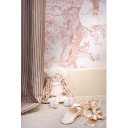 AILANTO DESIGN carta da parati woodland squirrels (dusky rose)