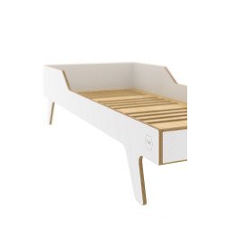 wooden dream big bed (white) 