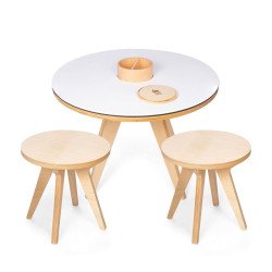 C&R EAMES table for kids (white) 