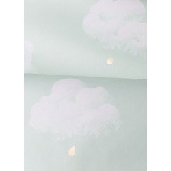 BARTSCH wallpaper cotton clouds (water lily) 