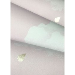 BARTSCH wallpaper cotton clouds (marshmallow pink) 