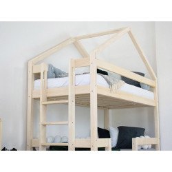 BENLEMI house-shaped bunk bed Kili (grey) 