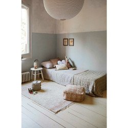 LORENA CANALS Pouf Vichy - Bianco e Rosa