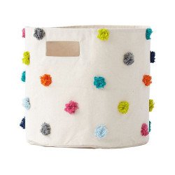 PEHR big canvas storage pom pom multicolor 