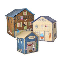 Rice Large Storage House in Raffia- Adventure Theme 