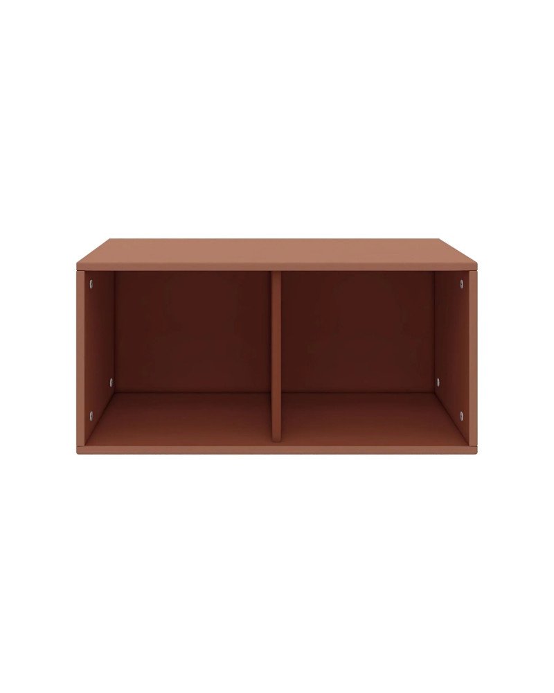 FLEXA Libreria Roomie RUGGINE-LEGNO NATURALE