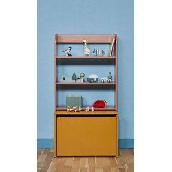 FLEXA Libreria DOTS Ruggine-Legno naturale